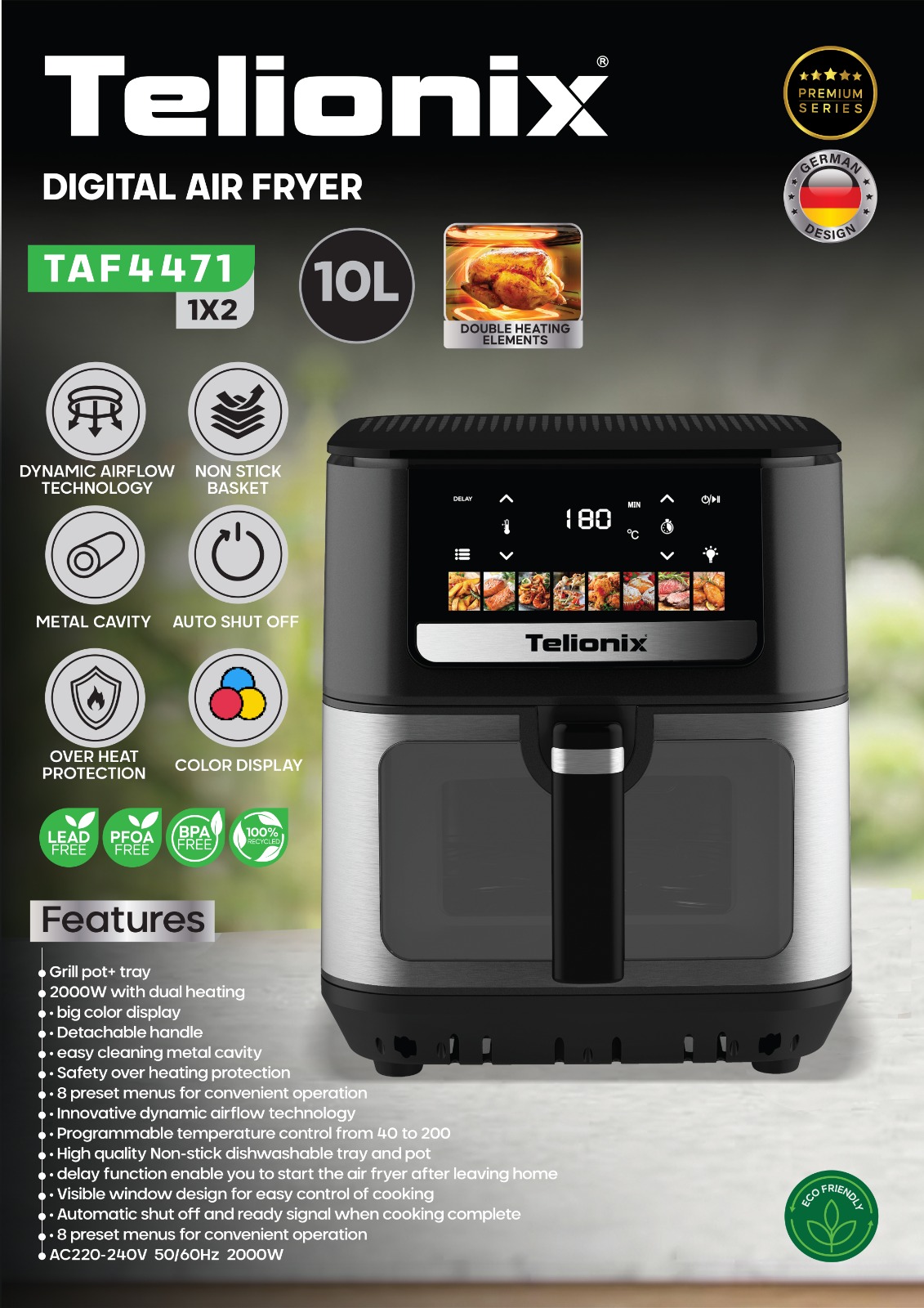 سرخ کن تلیونیکس مدل TAF_4471
