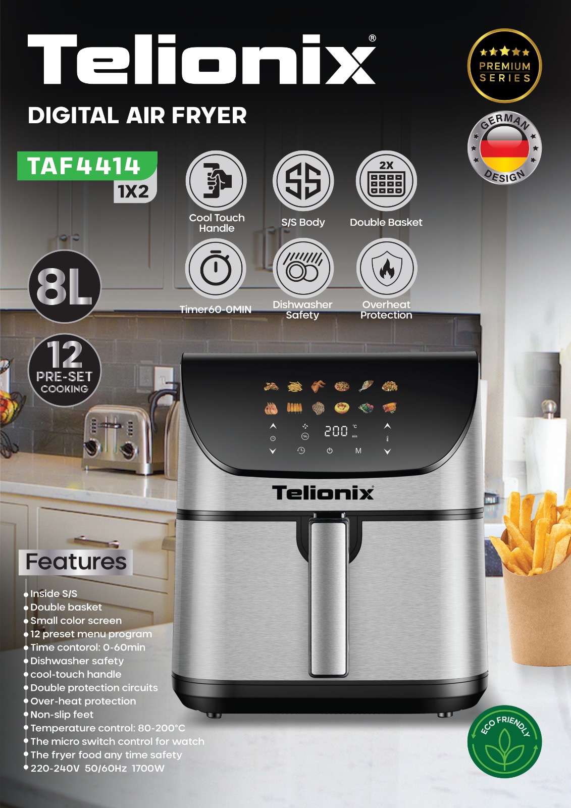 سرخ کن تلیونیکس مدل TAF_4414