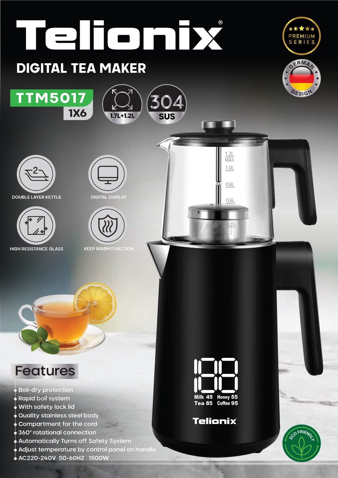 چایساز روهمی تلیونیکس مدل TTM_5017